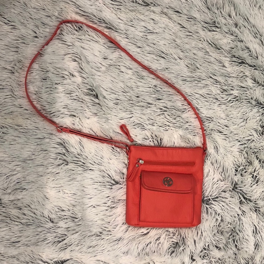 KIM ROGERS CORAL CROSSBODY PURSE